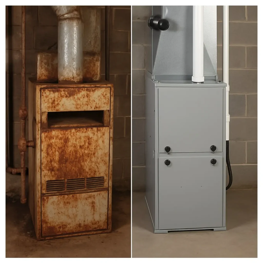 Home Heating System - Before and After
